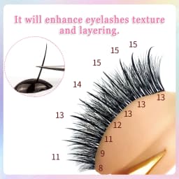 Spikes Wispy Eyelashes Extension A Shape Tapered Flat Base Fluffy Eyelash Mix 8-15mm/16-18mm Matte Cluster Make up Tools
