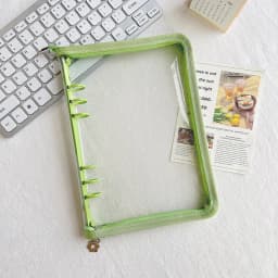 A5 A6 Zipper Binder Photo Card Collection Book Postcard Organizer Diary Notebook School Stationery