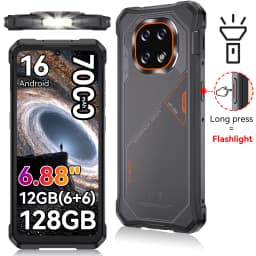 Cubot KingKong ES 5 Rugged Smartphone Android 16 Up to 12GB RAM(6+6GB) 128GB ROM / 24GB RAM(12+12GB) 256GB ROM 6.88-Inch 120Hz Screen 7000mAh Battery NFC Face Recognition Fingerprint Recognition IP69K 64MP+16MP SCT620