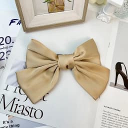 Big Hair Bow Ties Hair Clips Satin Two Layer Butterfly Bow For Women Bowknot Hairpins Trendy Girls Hair Accessories Barrettes