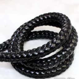 REGELIN 2 meters 8mm Round Braided PU Leather Bracelet Findings PU Leather Cord String Rope DIY Necklace Bracelet Making
