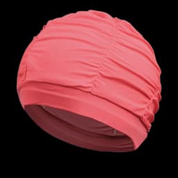 New Solid Color Long Hair Women Men Swim Pool Seaside Water Sports Elastic Pleated Nylon Fabric Bathing Swimming Caps Hat Turban