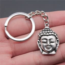 Buddha Keychain Keyring Spiritualist Key Ring Gift For Men Women Friend Car Key Chain Ring Holder Souvenir For Gift