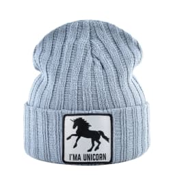 Knitted Skullies Beanie With Animals Patch Men Women Outdoor Casual Sport Hats Autumn Winter Solid Color Hip Hop Beanies