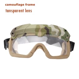 Tactical Glasses 2 Modes Airsoft Goggles Riding Eye Protection for Hiking Paintball Hunting Shooting Eyewear for FAST Helmets