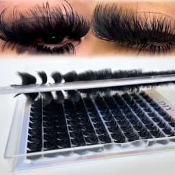Large Capacity Eyelash Book 5D Fluffy 60D-300D Eyelash Bundle Mange Eyelash Nail Effect Fairy Anime Eyelashes Multiple Mixed Sty