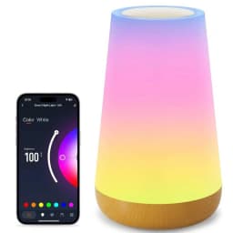 Tuya Smart APP WIFI Table Lamp Ambient Bedside Lamp Remotely Controlled Bedside Lamp Night Light with Multiple Lighting Modes