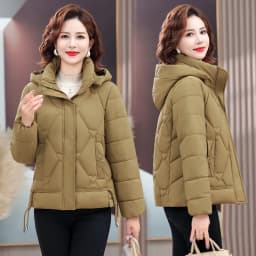 Winter Warm Thick Hooded Puffer Coat for Women L-4XL Windproof Russian Cold Weather Snow Jacket Middle Aged Mom Outerwear Cozy
