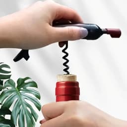 Multi Functional Creative Red Wine Bottle Opener, Portable Beer Bottle Opener, Red Wine Bottle Shape Refrigerator Sticker