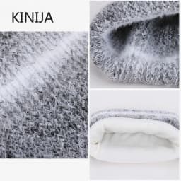 Winter Cap Gloves Scarf Set Women GradientColor Knitted Hat Thickened Fleece Lining Skullcap Outdoor Cycling Windproof Beanies