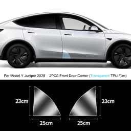 For Tesla Model Y Juniper 2027 Front Door Corner Anti-Scratch Film Rear Door Protective Films Invisible Car Clothing TPU Film