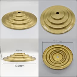 M10 Ceramic Desk Lamp Brass Base Cover Pure Copper Desk Lamp Plate I-Shaped Connector DIY Brass Lighting Hardware Accessories