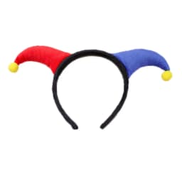 Cute Two-color Clown Headband Exaggerated Costume Accessories Halloween Devil Horn Headpiece Joker Headwear Halloween Party