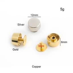10-50pcs11-15mm Metal Bucket Shape Screw Back Rivet Studs Nail Stud for Garment Leather Craft Belt Wallet Decoration Accessories