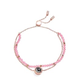 Custom Photo Projection Bracelet Personalized Crystal Natural Stone Double Bracelet For Women Gift