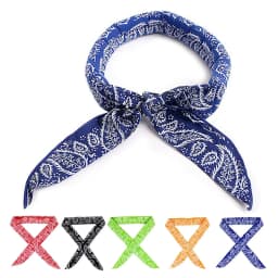 5Pcs Cool Scarf Neck Wrap Cooling Bandana Scarf Instant Cooling Outdoor Sports Headband Chill Ice Sports Towel Wristband