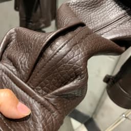 Grained Leather Jacket Ladies Biker Leather Coat Detachable Sleeve Bomber in Sheepskin H021