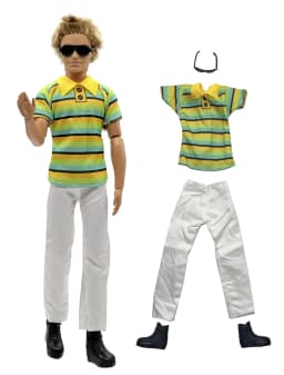 1 Set Ken Cloth Handmade Handsome Doll Accessories Casual Wear Suit for 30cm 12inch Ken Doll Suit Kids Gift