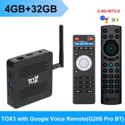 TOX3 Smart TV Box Android 11 4GB 32GB Amlogic S905X4 Wifi 1000M BT 4K Media Player Set Top Box