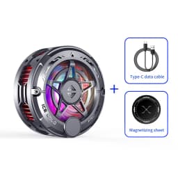 Magnetic Phone Cooler With Digital Display Back Clip Semiconductor Ice Cooling Quiet Fan For Phone And Tablet Heat Dissipation