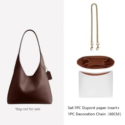 Bag Organizer Insert For Coach Brooklyn28 Lightweight Bag Insert Storage Dupont Paper Bag Support Waterproof Bag Accessories
