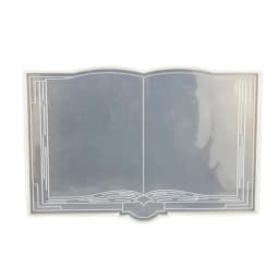 Large Book Resin Mold Silicone Mold for Resin Casting 3D Open Book Silicone Mold for Epoxy Resin Wall Hanging Home Decoration