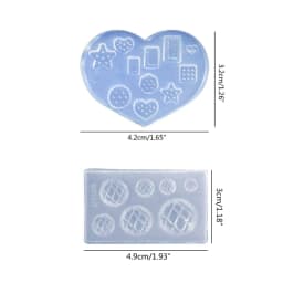 DIY Crafts Casting Baking Tool Mini Food Dessert Crystal Epoxy Resin Mold Cake Candy Chocolate Silicone Mould Wholesale