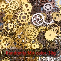 Randomly Mix (About 30/50g) Mix Size Metal Mechanical Steampunk Cogs Gears Charms Pendant For DIY Jewelry Making Accessories