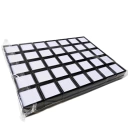 Plastic Square 3*3 Loose Diamond Box Diamond Jewelry Display Case Plastic White Black