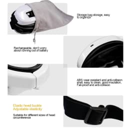 Multi-frequency Vibration Eye Massage Relieves Eye Fatigue Foldable Bluetooth Music Eye Care Glasses Smart Eye Massager