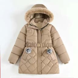 Autumn Winter Girls Jacket Keep Warm Hooded Windproof Outerwear Birthday Christmas Girls Coat 4 5 6 7 8 9 10 Years Kids Clothes