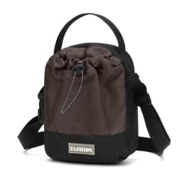 Waterproof Nylon Crossbody Sling Bag - Outdoor Travel Pouch with Dedicated Water Bottle Pocket