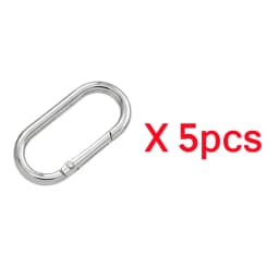 5-30pcs Oval Spring O Ring Openable 22-40mm Leather Bag Handbag Strap Buckle Connect Keyring Pendant Dog Chain Snap Clasp