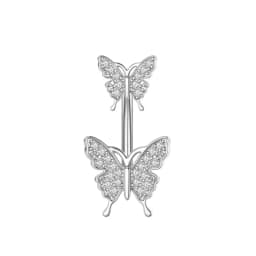 1PCS Butterfly Belly Button Rings Sunflower Navel Piercing Ring Navel Button Piercing Body Belly Piercing Jewelry 316L steel