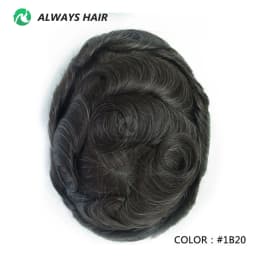 I SKIN Men's Capillary Prothesis 0.12-0.14mm Indian Human Hair 130% Hair Density Men Toupee 6x8 6x9 7x9 7x10 8x10 Size Wig Man