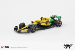 MINI GT 1:64 MCL38 #4 L.Norris / #81 O.Piastri 2024 Hyundai RN22e RX-7 VeilSide DBS ZR1 Diecast Model Car