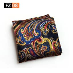 Classic Paisley Floral Anchor Handkerchief Silk Satin Mens Hanky Fashion Classic Wedding Party Pocket Square Hanky