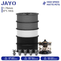 JAYO 3D PETG/ High Speed Matte PETG / PLA Classic Printer Filament 1.75mm 3D Printer Filament 5.5KG Neatly Wound PETG for 3D