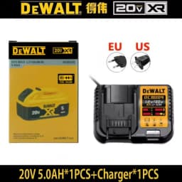 Original DeWalt 20V battery 6Ah/5Ah. replaceable DCB606 DCB609 DCB184 DCB200 DCF845 DCF850 DCF911 DCD800 DCD805 Tools Battery.