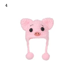 1/12 Scale Dollhouse Doll Hat Cute Animal Hat Doll House Decoration for Kids Toys Birthday Gift Doll Accessorie Miniature Scene