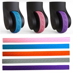 4PCS Luggage Wheels Protector Silicone Suitcase Wheel Protection Case Reduce Noise Wheels Caster Shoes Travel Luggage Accessory