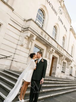 Semor Customized Off White Short Wedding Dress with Chiffon Shawl A-line Pleat Mini Vestido De Novia 2026 Elegant Bride Gown
