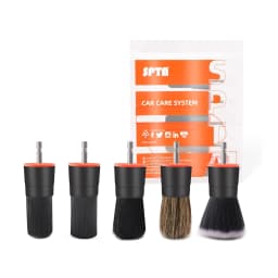SPTA 5PCS Mix Bristle Detail Brush Attachment Set Power Scrubber Cleaning Kit for Cordless Drill