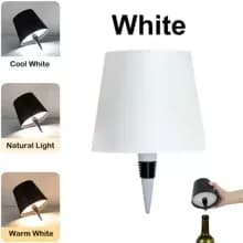 Wireless Table Lamp LED Wine Bottle Base Rechargeable Vases Light Touch Switch Bar Dining Lamp