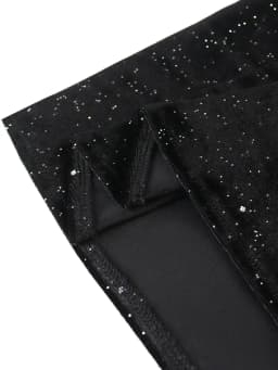 Women Glitter Dress Elegant Black Fishtail Sequin Maxi Dresses Vintage Ruffle Sleeve Party Celebrity Wedding Guest Dresses Robe