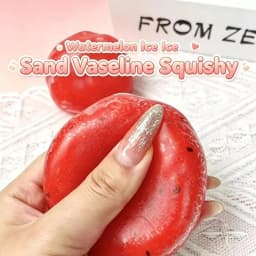 Hot Sale Squishy Handmade Watermelon Slush Toy Soft, Slow-Rebound Stress Relief Squeezy Toy Realistic Fruit Model Adult Gift