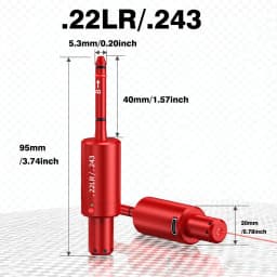22LR 22 LR 40S&W 30-30 .25 .27 7mm 6.5mm 177 7.62 300win 12GA 45ACP 223rem 9mm Laser Training Bullet Bore Sight Dry Fire Laser