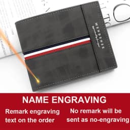 New Short Men Wallets Slim Card Holder Name Print Male Purses Luxury PU Leather Coin Pocket High Quality Small Men's Wallet