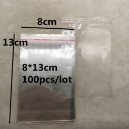 Wholesale 4x6-14x14cm Various Models Resealable Poly Bag Transparent Opp Plastic Bags Self Adhesive Seal Jewellery Making Bag..