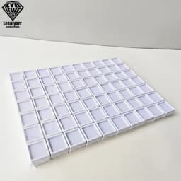 Wholesale 70x 3cm Gem Display Storage Box Gemstones Packaging Container Loose Diamond Pendant Organizer Transparent Glass Lid